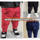 S18167A Boys Down Trousers Kids Elastic Waist Thick Pants